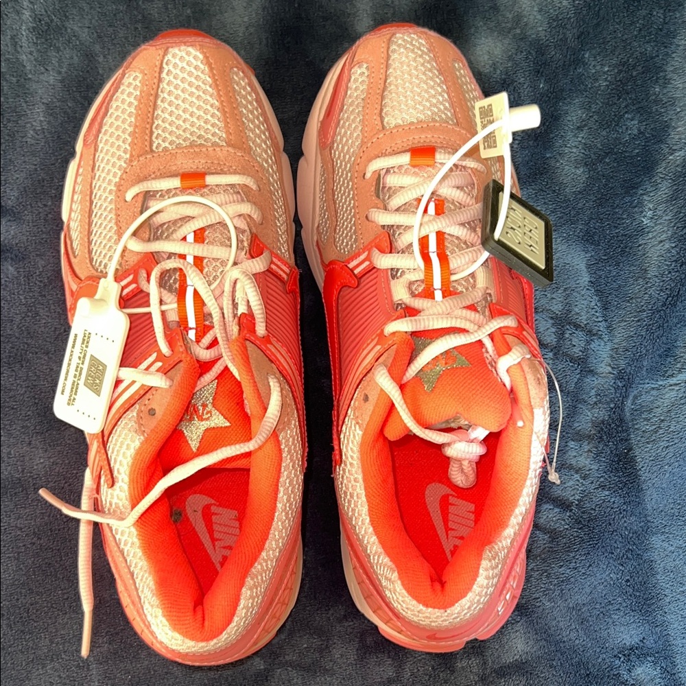 Nike Coral and White Athletic Shoes